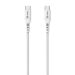 Cable Usb Teros Te-70208W, Tipo C A Tipo C, 5A, 100W Máx, Blanco Lado00