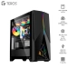 Case Gamer Teros Te-1174N, Mid Tower, Usb 3.0 / Usb 2.0, Audio, Ventilador Argb, Negro Lado00