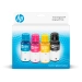 Combo Kit De Botellas De Tinta Hp Gt53/Gt52, (Pack De 4), Negro, Magenta, Cian, Amarillo Lado00