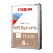 Disco Duro Toshiba N300 Nas, 8Tb, Sata 6.0Gb/S, 7200Rpm, 512Mb Cache, 3.5". Lado00