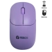 Mouse Óptico Inalámbrico Teros Te-1219S, 1000 Dpi, Receptor Usb, 3 Botones, Color Morado Lado00