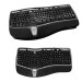 Teclado Microsoft Natural Ergonomic 4000, Usb, Español, Negro, Multimedia. Lado00