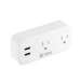 Tomacorriente Inteligente Teros Te9102W, Incluye 2 X Tomas / 2 X Usb / Wi-Fi, Color Blanco Lado00