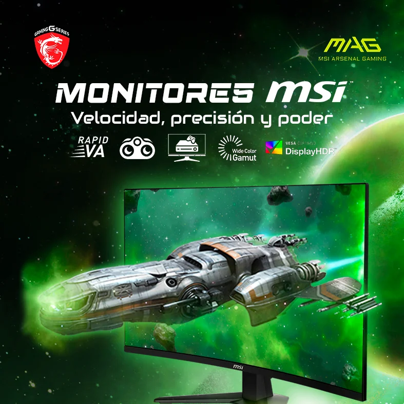 Banner web monitores gamer msi