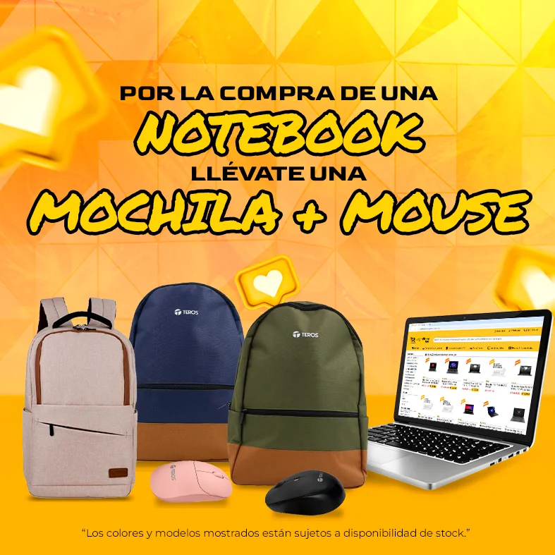 banner movil promocion laptop+mochila+mouse