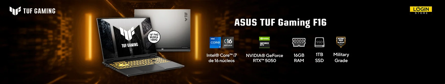 banner asus tuf gaming f16 RTX5050