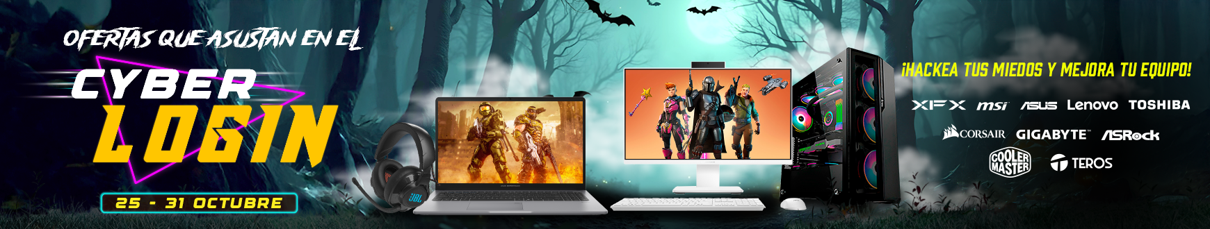 cyber login halloween