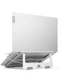 Soporte de aluminio Lenovo para laptop hasta 15.6", inclinacion 18, plegable y ventilado