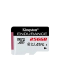 Memoria Flash microSD Kingston ENDURANCE, 256GB, Interfaz: UHS-1, U1, Class 10, A1