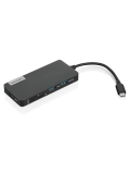 Concentrador de puertos (Hub) Lenovo USB-C, 7-in-1, Color Iron Grey (Gris Hierro)