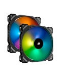 Fan Corsair Dual ML140 Pro RGB LED 14 cm, 400 - 1200 RPM, 10.8V - 13.2V, PWM Control.