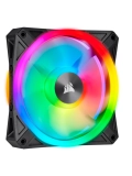 Fan Corsair QL120 RGB, 12 cm, 525 - 1500 10% RPM, 6V - 13.2V, PWM Control.