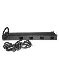 Regleta de enchufes horizontales básicas para montaje en rack