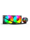 Cooler para procesador TEROS TE-8164N, Intel y AMD, TDP 265W Máx, 24 cm, líquida