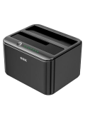 Estación / Docking SSK Dual para HDD / SSD (3.5" / 2.5") con funciónes de clonación / duplicacion.