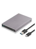 Enclosure SSK de Aluminio, USB-C 3.1 Gen 2-to-SATA (6Gb / s), soporta 2.5" HDD / SSD SATA