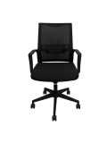 Silla giratoria de oficina TEROS TE-8127N, material Nylon, base de plástica