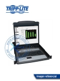 Consola KVM TrippLite para instalación en rack de 1U de 8 puertos con LCD de 19".