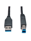 Cable para Dispositivo USB 3.0 SuperSpeed A-B(M / M) Negro, 1.83 m  /  6 pies.