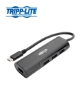 Hub USB Type-C, portátil Tripp-Lite U460-004-4AB, 4 Puertos USB 3.1, Thunderbolt, 5 Gbps.