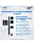 PDU para Rack Eaton Monofásico Controlable de 3.7kW, 24 tomas controlables individualmente