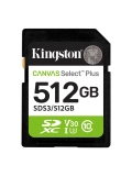 Memoria Card SD Kingston SD Canvas Select Plus 512GB, categoría de velocidad: UHS-I / U3 / V30