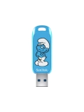 Unidad Flash Sandisk USB SMURFS, 64GB, USB 3.2 GEN 1,USB-A, Hasta 130 MB / S