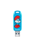 Unidad Flash Sandisk USB SMURFS, 128 GB, USB 3.2 GEN 1,USB-A, Hasta 130 MB / S