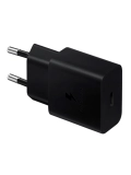 Adaptador de corriente SAMSUNG Travel, hasta 25W, Interfaz USB-C, Color Negro