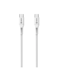 Cable USB TEROS TE-70208W, Tipo C a Tipo C, 5A, 100W Máx, blanco