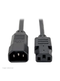 Cable de Alimentación Tripp-Lite P004-003 para PDU, C13 a C14, 10A, 250V, 18 AWG, 91.4 cm
