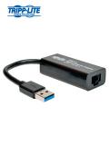 Adaptador de red Trippe-Lite U336-000-R, USB 3.0 SuperSpeed a Gigabit Ethernet.