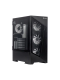 Case sin fuente Gamer TEROS TE-1330G, ITX, M-ATX, ATX, E-ATX, 3.5" y 2.5", Negro