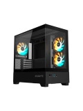 Case GIGABYTE GB-C201P PANORAMIC, Mid Tower, Compatible con mini-ITX / m-ATX, Color negro