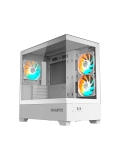 Case GIGABYTE GB-C201P PANORAMIC, Mid Tower, Compatible con mini-ITX / m-ATX, Color blanco