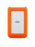 Disco duro externo portatil LACIE Rugged, 5TB, Interfaz USB-C, Color Naranja.