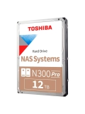 Disco duro Toshiba N300 PRO NAS, 12TB, SATA 6.0Gb / s, 7200rpm, 512MB Cache, 3.5".