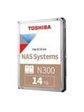 Disco duro Toshiba N300 NAS, 14TB, SATA 6.0Gb / s, 7200rpm, 512MB Cache, 3.5".