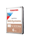 Disco duro Toshiba N300 PRO NAS, 6TB, SATA 6.0Gb / s, 7200rpm, 512MB Cache, 3.5".