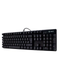 Teclado mecánico TE-4068G, retroiluminación rainbow, USB 2.0, español, color negro