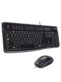 Kit Teclado y Mouse Logitech MK120, USB, Negro.
