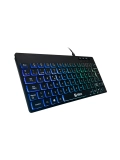 Teclado inalambrico TEROS TE-4066G, multimedia, con iluminación RGB backlit