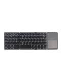 Teclado inalámbrico plegable TEROS TE-4075S, BT 3.0, gris