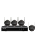 Kit de monitoreo HIKVISION (1 NVR Wi-Fi de 4 Canales 4 Camaras Wi-Fi de 2 MP).