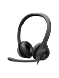 Auriculares Estereo (On-Ear) con microfono Logitech H390, Interfaz USB-A, Color negro