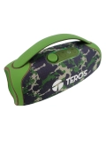 Parlante TEROS TE-6045G, color verde militar camuflado, 60 W