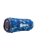 Parlante TEROS Ultra TE-6046BM, BT 5.3, RGB, TWS, color azul militar camuflado