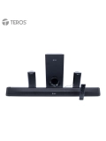 Sistema de audio 5.1 con barra de sonido TEROS Legacy 6053, 200W, BT, USB, Micrófono