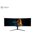 Monitor curvo gaming TEROS TE-4920G, 49" UWQHD QD-OLED, 144Hz, 0.03ms, HDMI, DP, Audio out