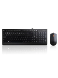 Kit Combo Teclado Mouse Lenovo 300, Interfaz USB, Ambidiestro, Diseño elegante.